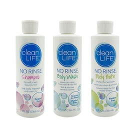 No-Rinse Shampoo, Body Wash & Body Bath 236ml - Waterless Cleansing for Patients, Caregivers, Hospitals, Nursing Homes, Camping & Travel No-Rinse Shampoo 236ml 2ea