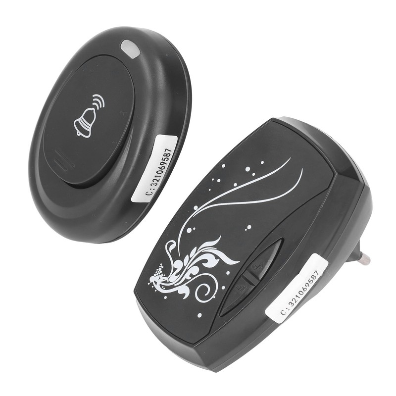 Wireless Doorbell with LED Flash Light Remote Control Music Doorbell