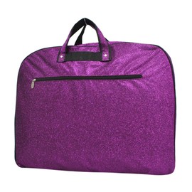 NGIL Glitter Cheer Dance and Competition Travel Companion Hanging Garment Bag for Girls (Glitter-Purple)