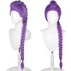 Rumi Wig for Kids，Girls Halloween Cosplay Wig Props Purple