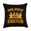 Egg-Static About Easter Blessings Jesus Christ Resurrection Throw Pillow