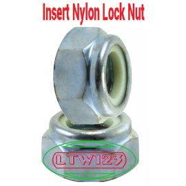 Stelfast ( 10 Pcs) 3/8-16 Grade 8 Nylon Insert Hex Lock Nuts Zinc Coarse Thread