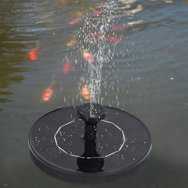Solar Powered Floating Fountain Bird Bath Water Pump Garden Pond