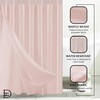 Dainty Home Waffle Weave Shower Curtain with Liner Sets -