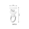 ECSiNG 50pcs Hook for Curtain Track Ceiling Curtain Hooks Plastic