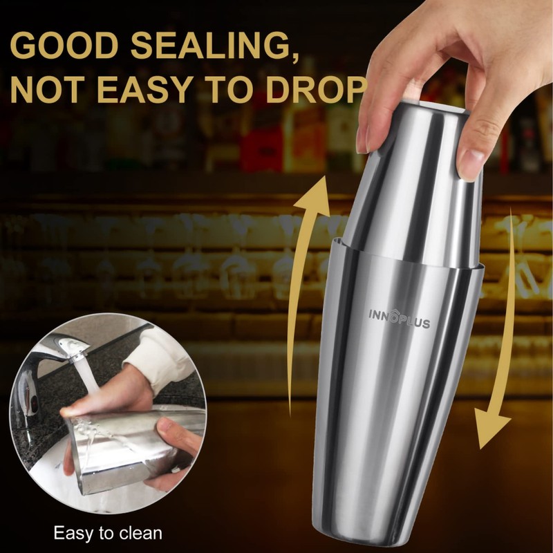 Cocktail Shaker, Cocktail Shakers 800ml, Cocktail Making Set 6 Piece,
