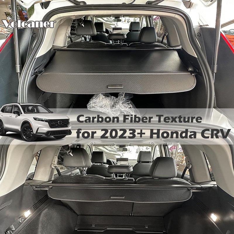 Volcaner Cargo Cover for 2023-2025 2026 Honda CRV Accessories, (Carbon