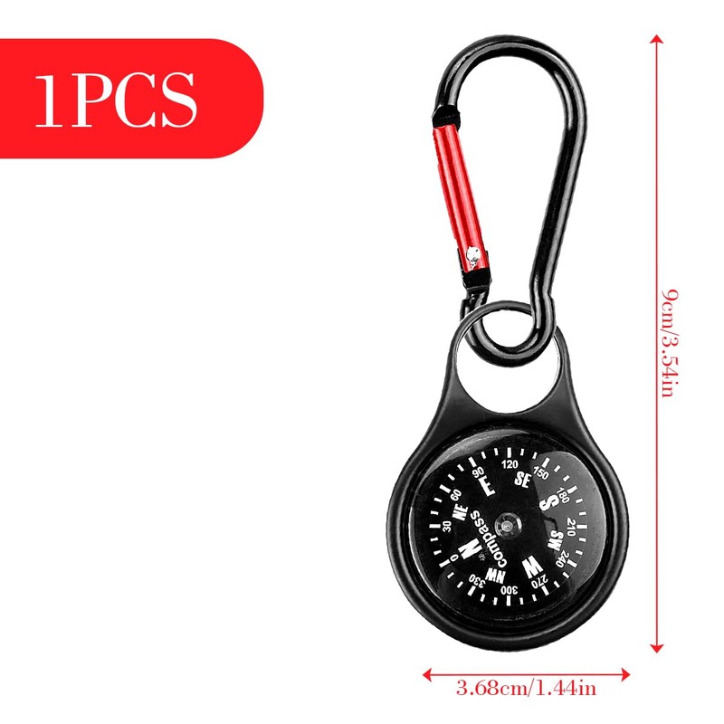 GLADFRESIT Compass Waterproof Portable Pocket Compass with Keychain Navigation Compass