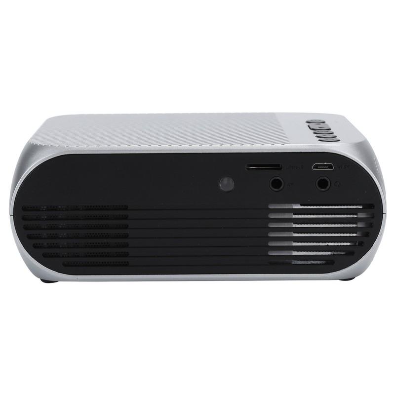 Mini Projector Silver Micro Portable 1080P LED Multi Function for
