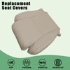 Priprilod Leather Driver Side Bottom Replacement Seat Cover Tan（#44） Compatible