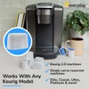 KWF-12 Charcoal Water Filters for Keurig Coffee Machines, 12 Count