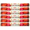 Krishan Rose Musk Rosa Almizcle Incense 20 Sticks x 6