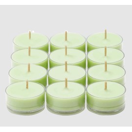 PartyLite Scented Tealight Candles, Cucumber Clementine Fragrance, Upto 4-6 Hours of Long-Lasting Burn Time