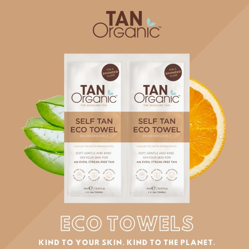TANORGANIC SELF TAN ECO TOWELS 10 PACK