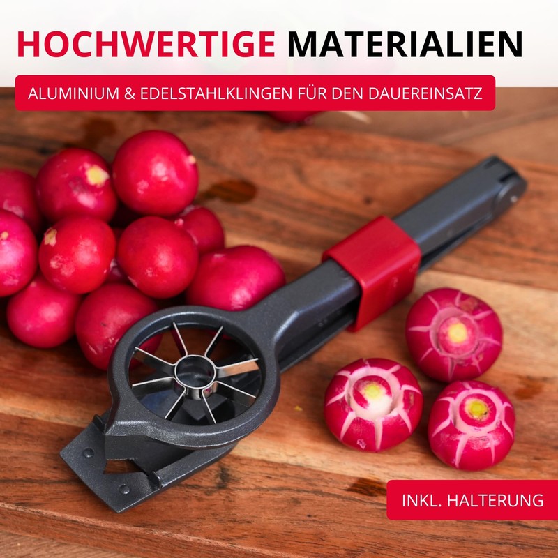 Westmark Radish Cutter Decoretto Black Edition - Decorate Radishes &