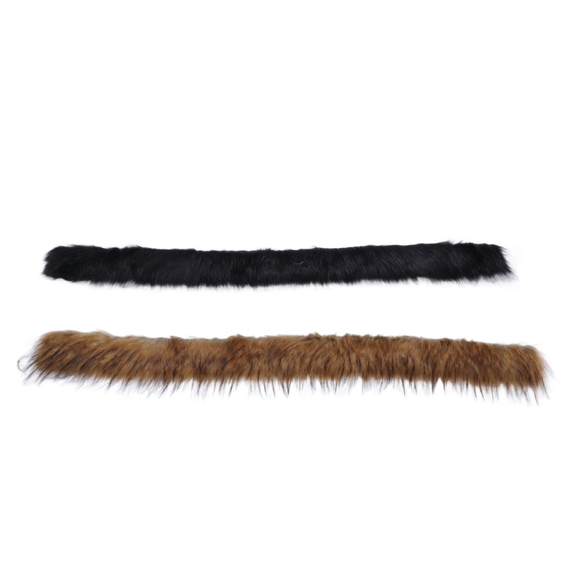 2Pcs Faux Fur Strips Thick Fluffy Soft Artificial Fur Strips