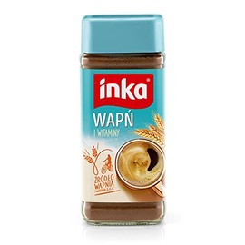 Inka Wapń i witaminy, Inka Calcium and Vitamin A Soluble Polish Decaffeinated Cereal Coffee Substitute, Net wt. 3.53 oz (100g)