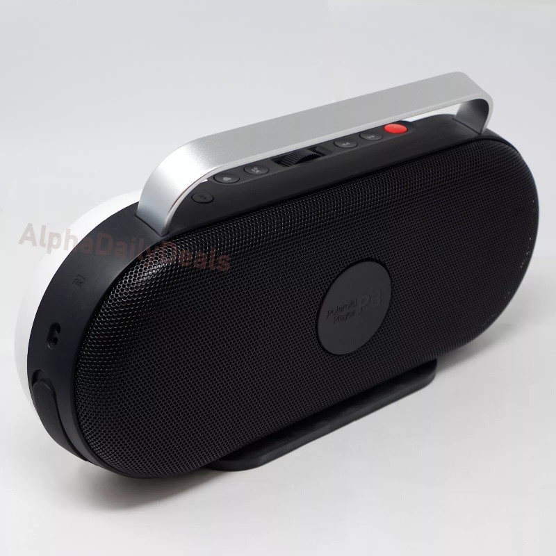 Polaroid P3 Music Player Wireless Bluetooth Speaker Retro Boombox Black