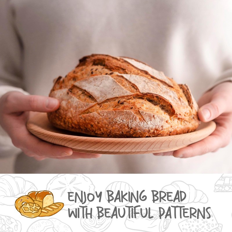 DOYOLLA Bread Proofing Baskets Set of 2 8.5 inch Round