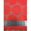 Flower Scallop Lace Non-Stretch Polyester Fabric (N.Coral)
