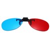 sourcing map Red Blue/Cyan 3D Clip-on Glasses, Anaglyph 3D Viewing