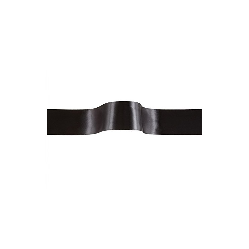 1 1/2" Offray Double Face Satin Ribbon Black
