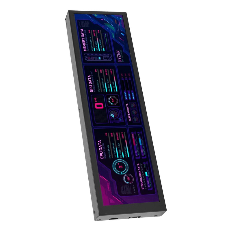 8.8inch IPS LCD Monitor 1920 X 480 CPU GPU SSD