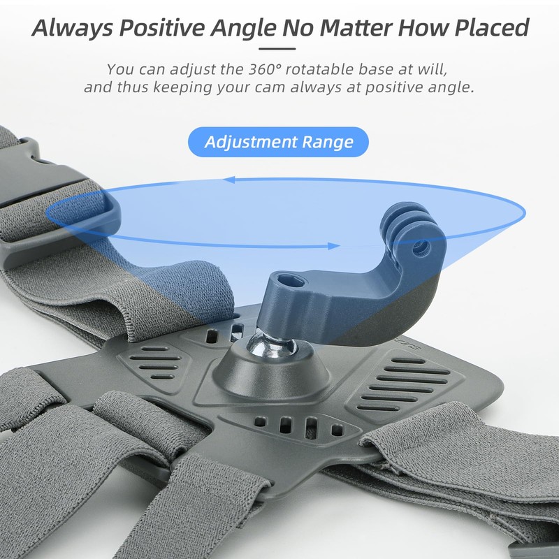 Adjustable Camera Chest Band Strap Extension Adapter Mount Backpack Clamp