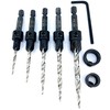 FTG USA Adjustable Wood Countersink Drill Bit Set 5 Pc