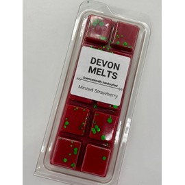 Devon Melts - Minted Strawberry - Highly Scented 100% Soy Wax Snapbar