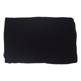 fashionchimp Basic Triangular Scarf in Plain Colours Made of 100% Cotton, Triangle Muslin Scarf, Lightweight Scarf for Men and Women, black