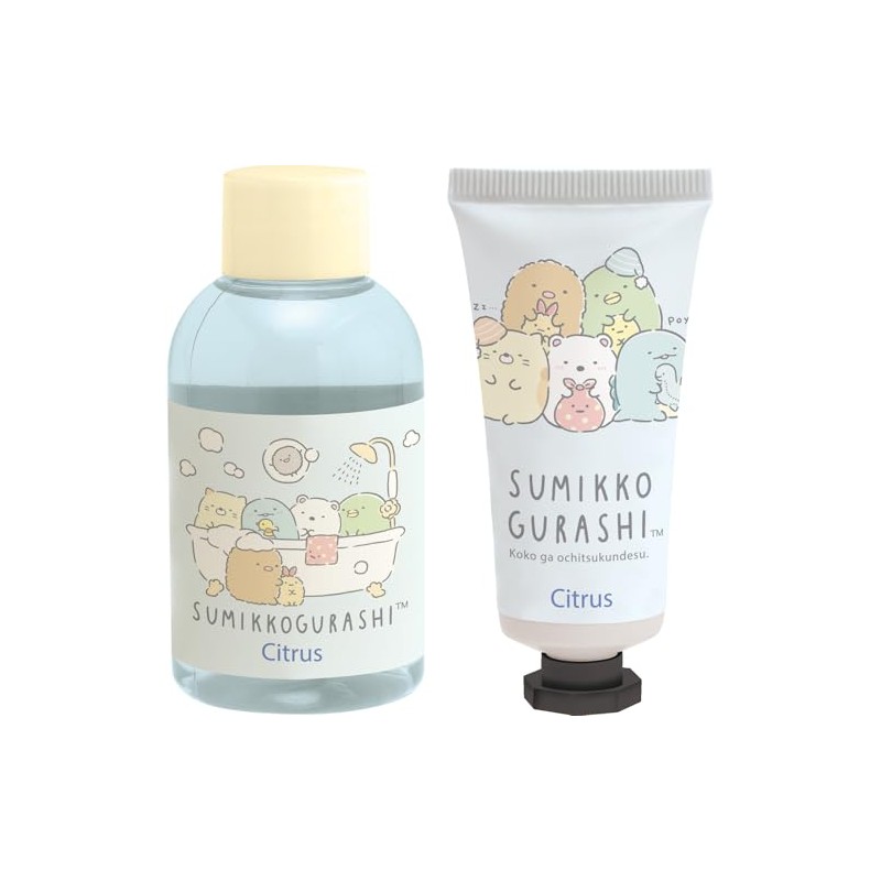 San-X GS17203 Sumikko Gurashi Body & Hand Care Gift, Citrus