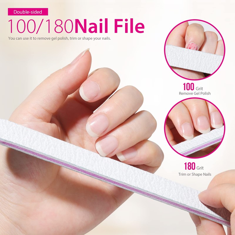 Teenitor Nail Gel Remover Tools Kit with Nail Remover Clips,
