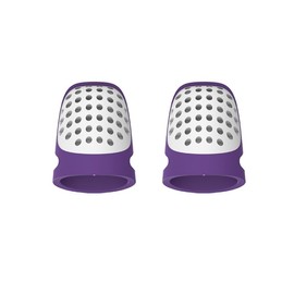 BEN YEDD Half Open Thimble Plastic Splice Anti Tie Hand Finger Protector Cover Hand Sewn DIY Multi Color (deep Purple 2 Big)