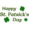 CafePress Happy St. Patrick's Day Rectangle Magnet, 3"x2" Refrigerator Magnet