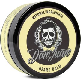 Don Juan Bálsamo para barba con aroma a naranja de coco de 2 onzas, deja en acondicionador, ingredientes naturales con manteca de karité y aceite de jojoba