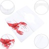 Hemobllo Pack of 100 Lobster Bibs Disposable Plastic Funny Crawfish