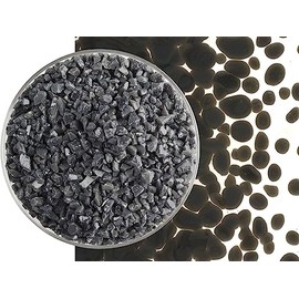 Deep Gray Glass Frit Coarse Bullseye COE 90 Fusible- 2 Ounces