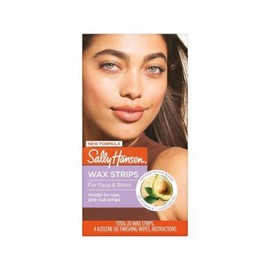 Sally Hanson Wax Kit - Strips for Face & Bikini Line |Vegan Dermatologically Tested Long-Lasting Smooth Skin 20 Count, Wax Strips For Face & Bikini, 20 Count (Pack of 1) / 샐리 핸슨 왁스 키트 - 얼굴 & 비키니 라인용 스트립 | 비건 피부과 테스트 완료 오래 지속되는 매끄러운 피부 20개입, Wax Strips For Face & Bikini, 20 Count (Pack of 1)