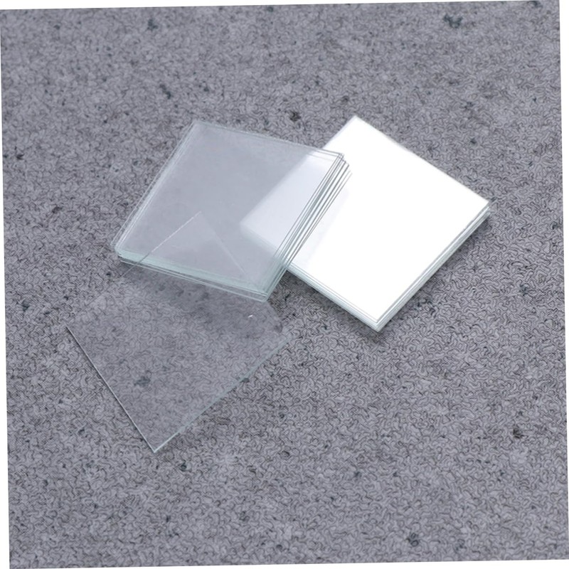 Operitacx 100pcs Microscope Cover Glasses Square Coverslips Microscope Cover Slips
