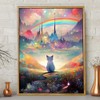 LEADINTOP Diamond Art Cat Rainbow 11.8 x 15.7 inches (30
