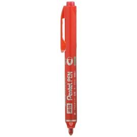 Pentel NXS15-BP Handy S Permanent Pen, Round Point, Fine Point, Red