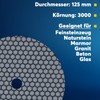 Dia-Dry Professional Diamond Sanding Pad, Ø 125 mm, Velcro Attachment,