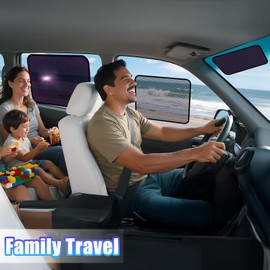 ZATOOTO Static Cling Car Window Shades 6Pack, Side Window Sun Shade Sun Blocker for Baby Car Windshield Sunshade for Driver｜Reinforced Frame｜Anti-Glare ｜(15.7 * 7'', 15.7 * 13.8'', 20.9 * 13.8'')