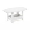Furinno Simple Design Coffee Table with Storage Compartment, White