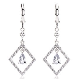 aliba 925 Women's Earrings, Popular, Hypoallergenic Metal, Accessories, Birthday Gift, Anniversary, Sterling Silver