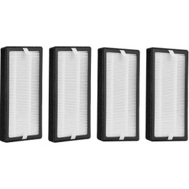 4 Pack of AP-DT10FL True Hepa Replacement Filter Compatible with HomeMedics TotalClean Desktop Air Purifier Models AP-DT10BK and AP-DT10WT. Compare to Part # AP-DT10FL