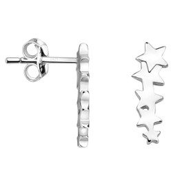 SOFIA MILANI - Women's Earrings 925 Silver Star Stud Earrings, Sterling Silver, No Gemstone