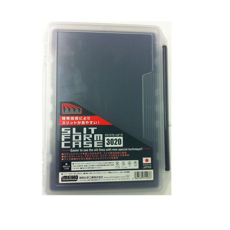 Meiho 3020NS Slit Foam Case, Clear