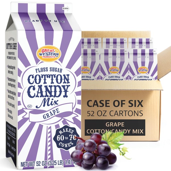 Premium America Grape Cotton Candy Floss Sugar Carnival-Style Fluffy Fun,